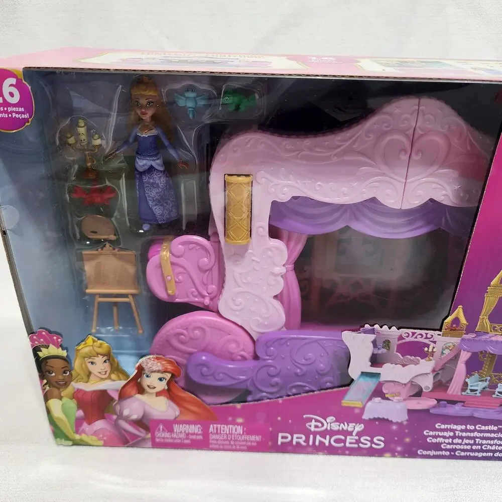 Disney princess carriage to castle Set with aurora